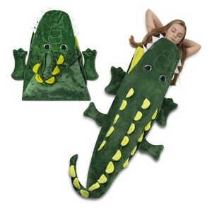 Crocodile 🐊 Plush Sleeping Bag/blanket